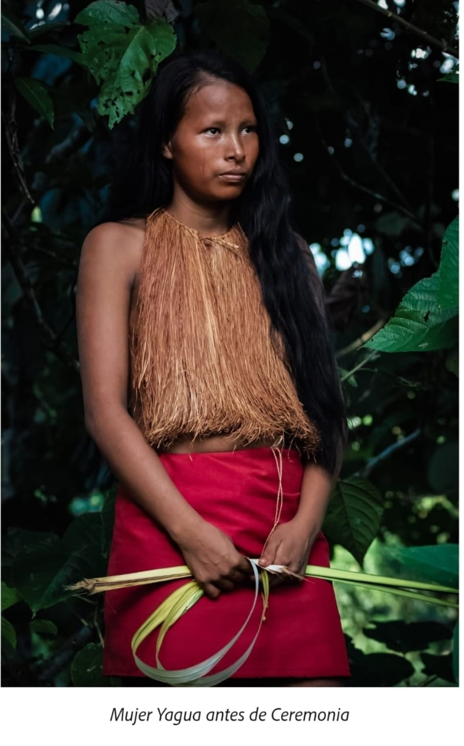 Yagua woman before ceremony